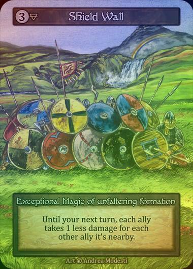 【FOIL】[Earth] Shield Wall [beta-Exceptional]